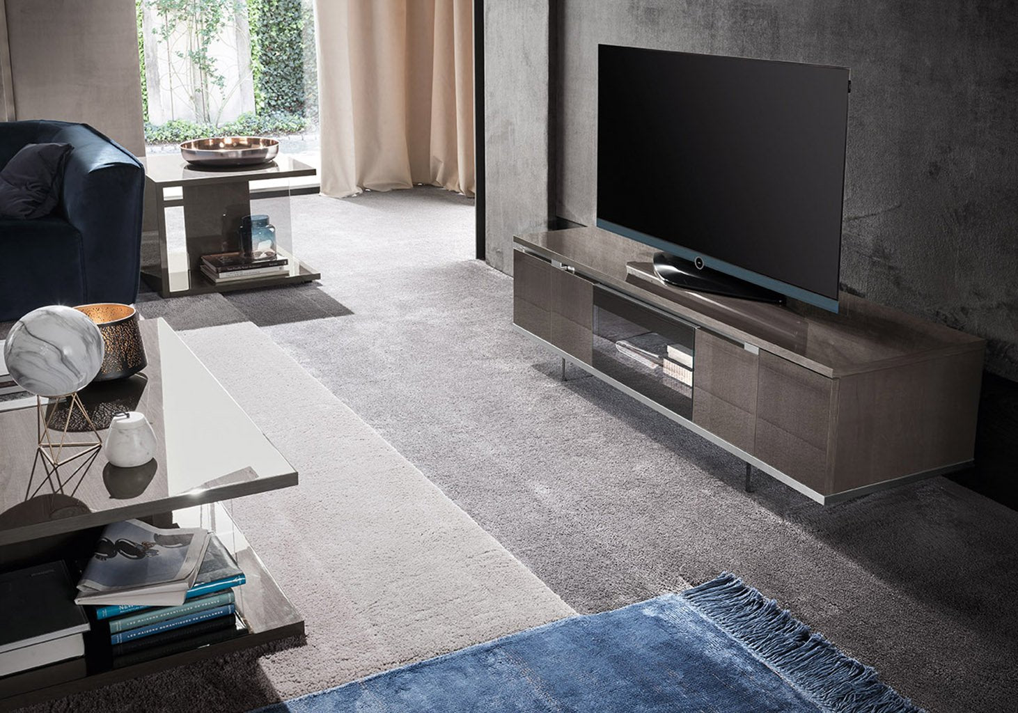 "Athena TV Stand / Entertainment Center with stylish design and functional features" | Vrxco.com