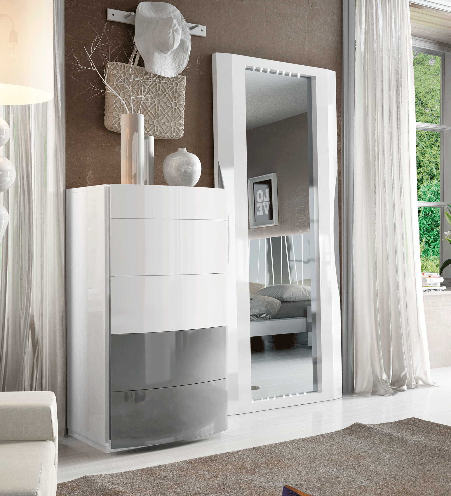 Ronda Salvador Bedroom Set with modern design | Vrxco.com