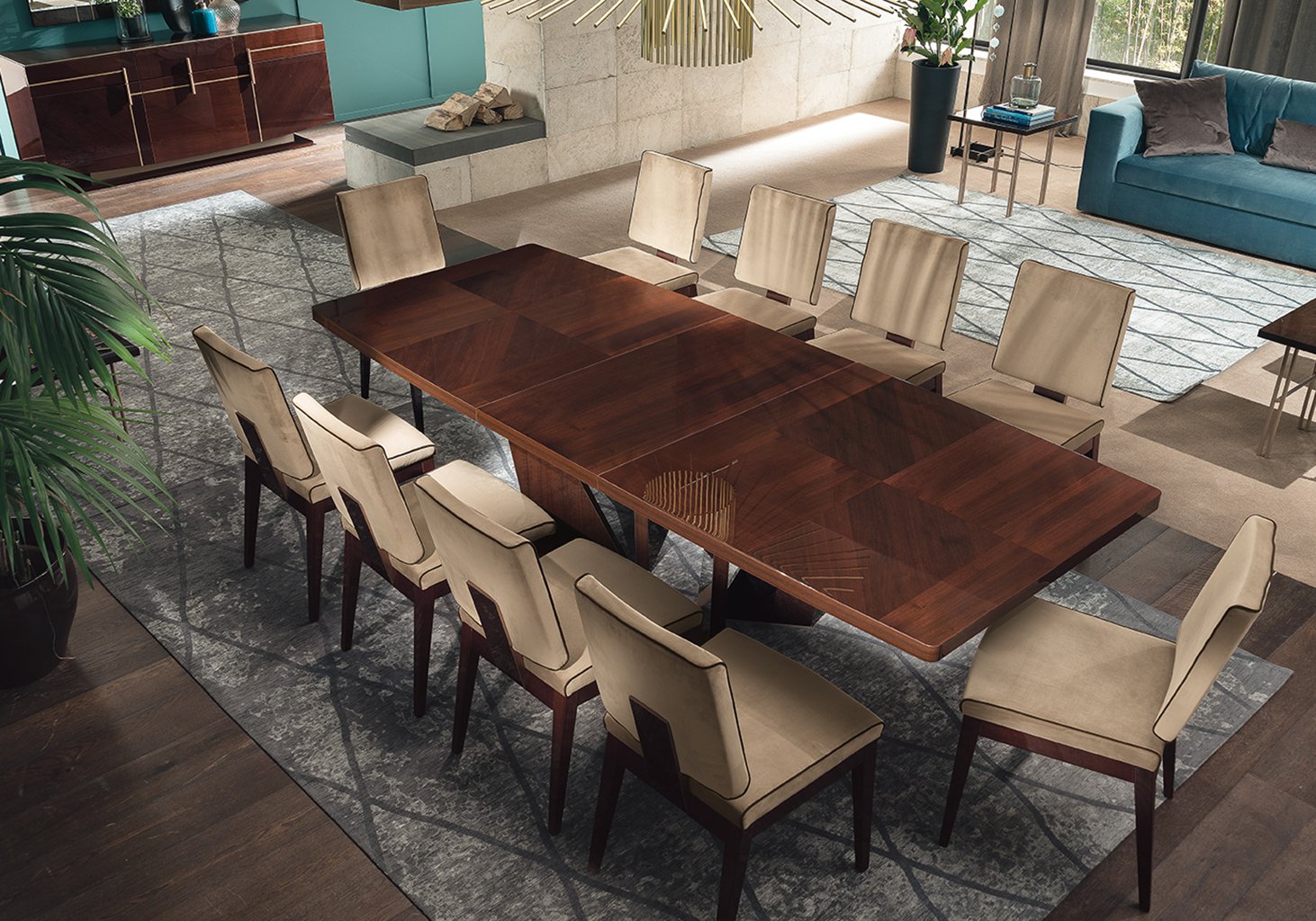 Bellagio Dining Room Set with elegant modern design | Vrxco.com