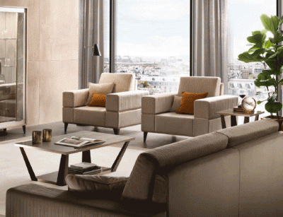 "ArredoAmbra Living Room Collection by Arredoclassic, Italy with exquisite Italian craftsmanship and premium materials" | Vrxco.com