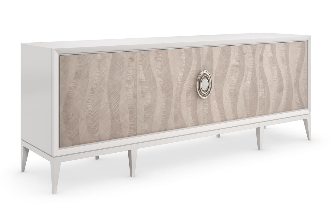 NOW STREAMING TV Stand/Entertainment Center with sleek modern design | Vrxco.com