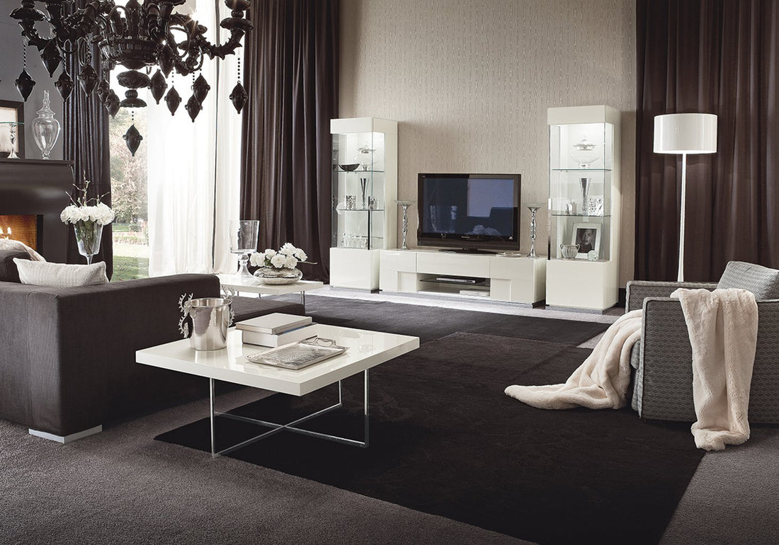 "Canova TV Stand/Entertainment Center with modern design and luxurious finishes" | Vrxco.com