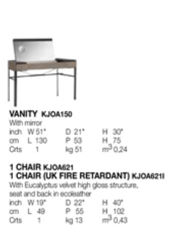 Olimpia Vanity with sleek design and ample storage | Vrxco.com