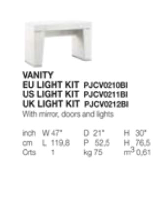 "Canova Vanity with modern design and luxurious finishes" | Vrxco.com