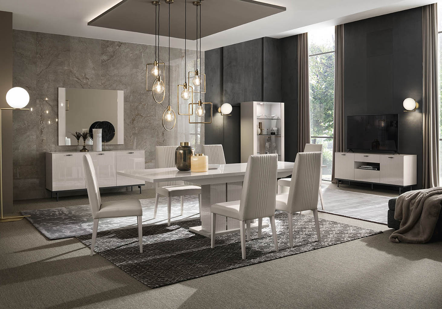 "Claire Dining Room Set with elegant design and timeless charm" | Vrxco.com