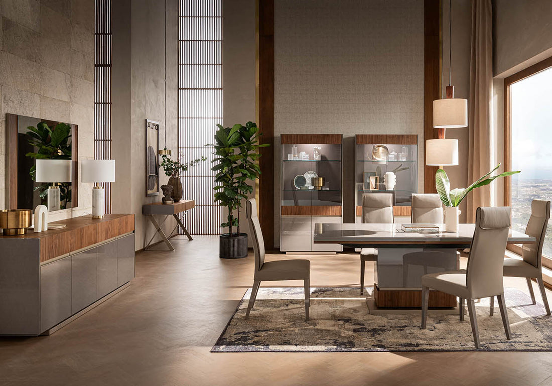 "Corso Como Dining Room Set with modern design and elegant finishes" | Vrxco.com