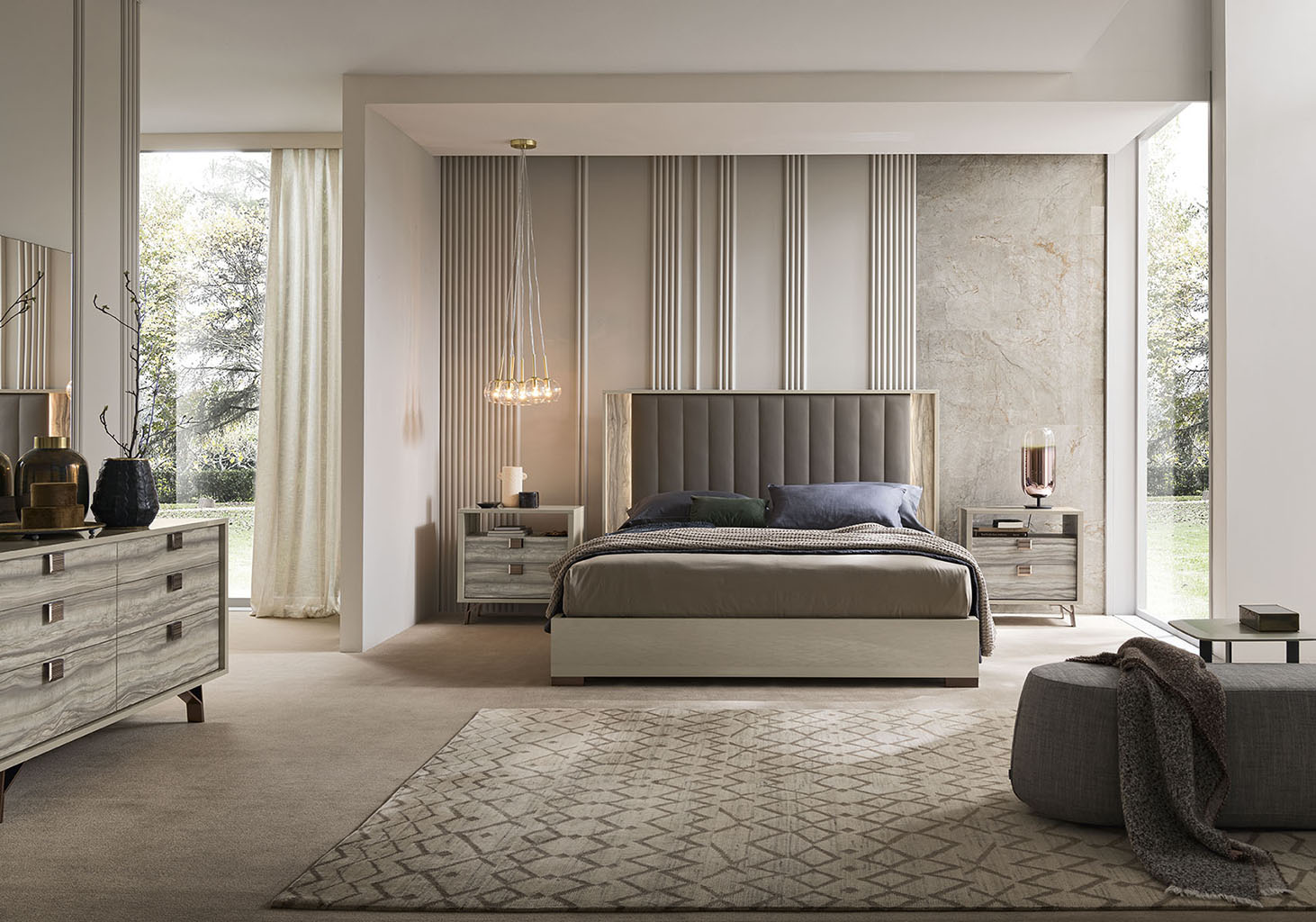 "Jupiter Bedroom Set with modern design and stylish finishes" | Vrxco.com