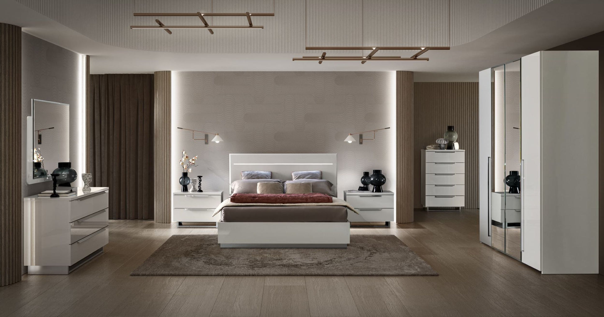 Kimera Collection Bedroom Set with stylish modern design | Vrxco.com