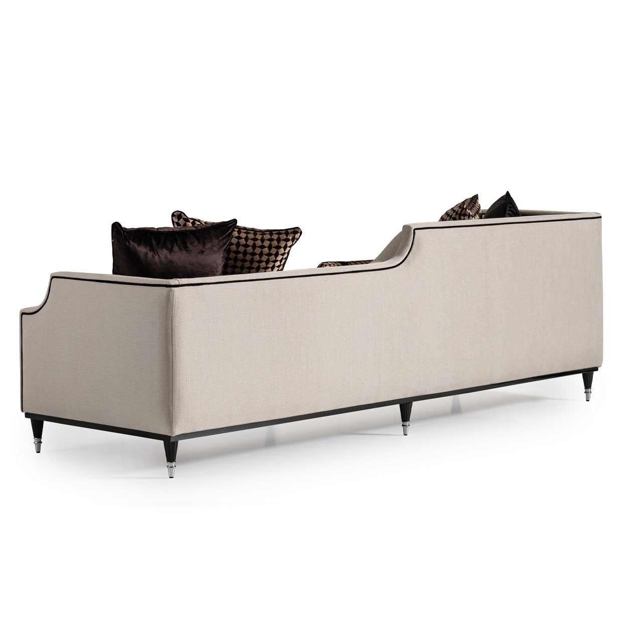 LA FRANCAISE Mansion Sofa Cafe Black with chic modern design | Vrxco.com