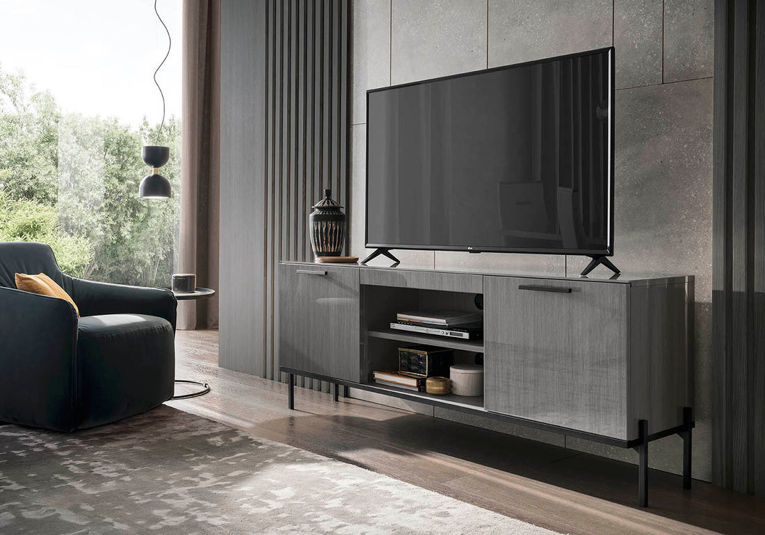 Novecento TV Stand/Entertainment Center with modern design and ample storage | Vrxco.com