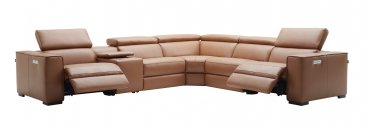 Picasso 6Pc Motion Sectional Caramel with plush caramel-colored upholstery | Vrxco.com