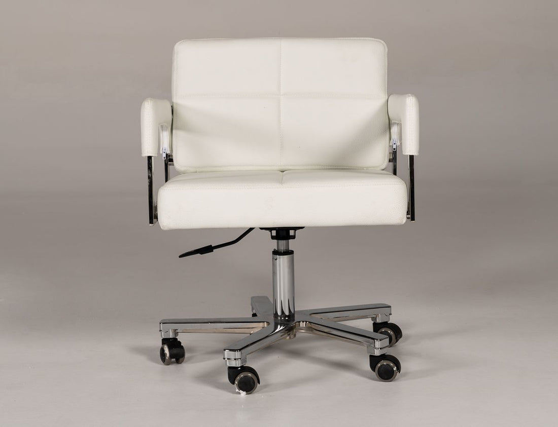 "Modrest Craig Modern White Bonded Leather Office Chair - Stylish office chair" | Vrxco.com
