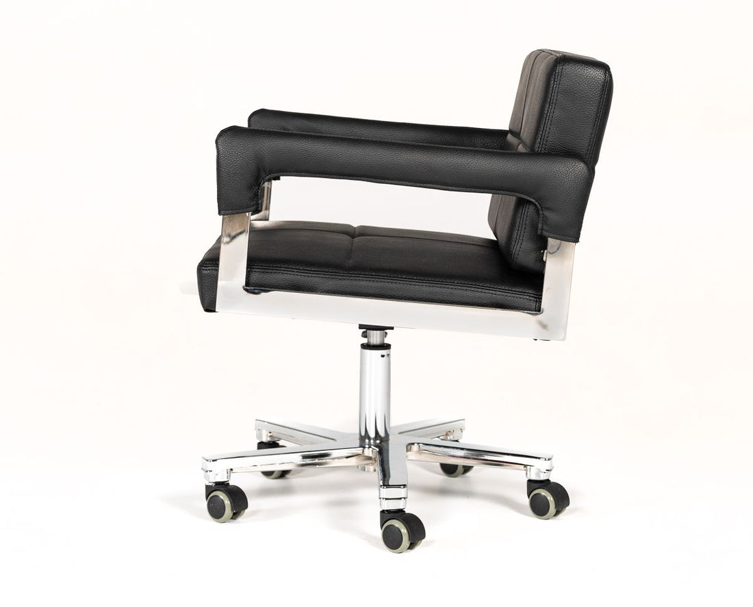 "Modrest Craig Modern Black Bonded Leather Office Chair - Stylish office chair" | Vrxco.com