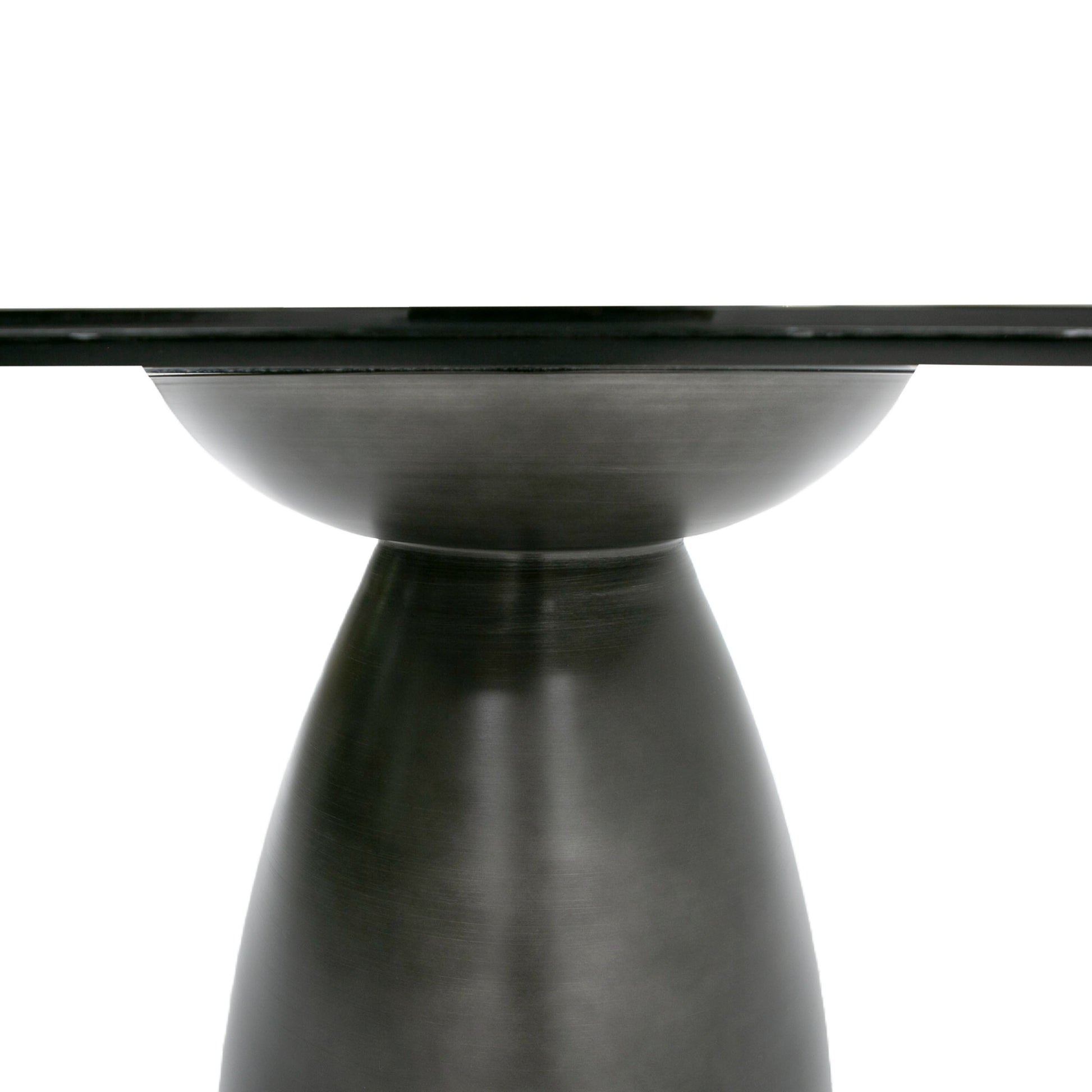 "Modrest Calexico Black Wave Glass Rectangular Dining Table - Modern dining table" | Vrxco.com