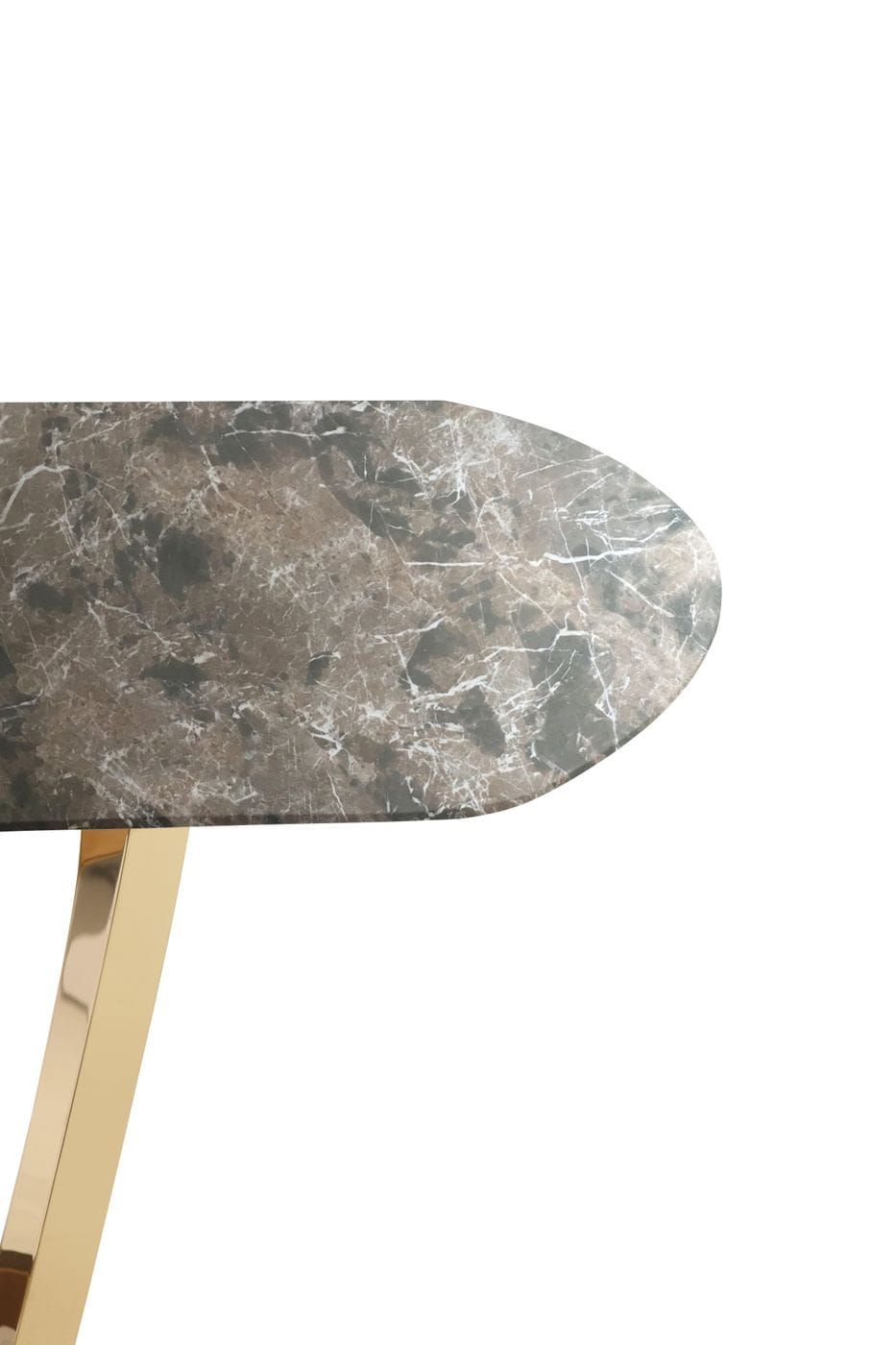 "Modrest Colton - Modern Brown & Gold Dining Table - Stylish dining table" | Vrxco.com