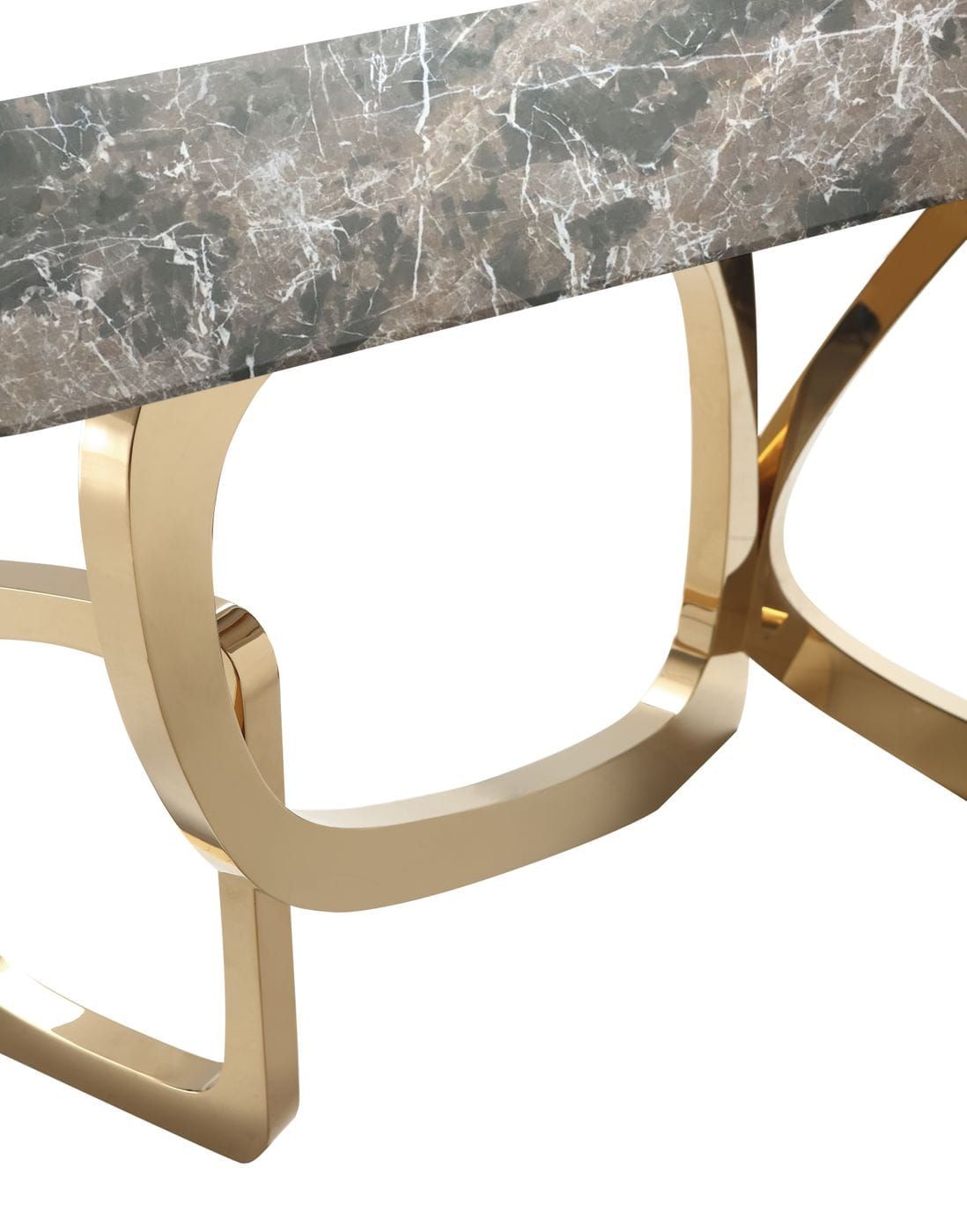 "Modrest Colton - Glam Brown & Gold Console Table - Elegant console table" | Vrxco.com