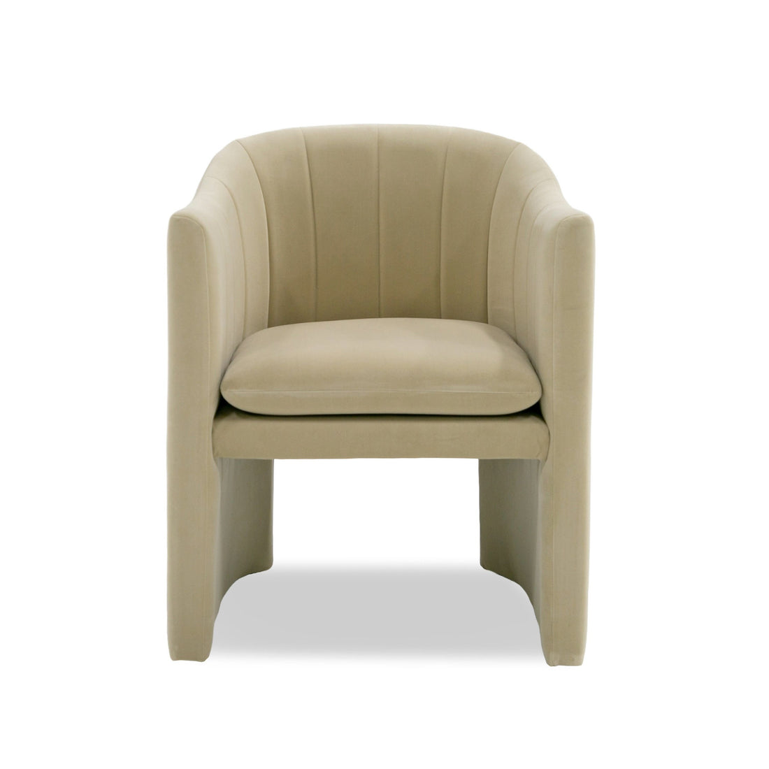 "Modrest Danube - Modern Beige Fabric Dining Chair - Stylish dining chair" | Vrxco.com