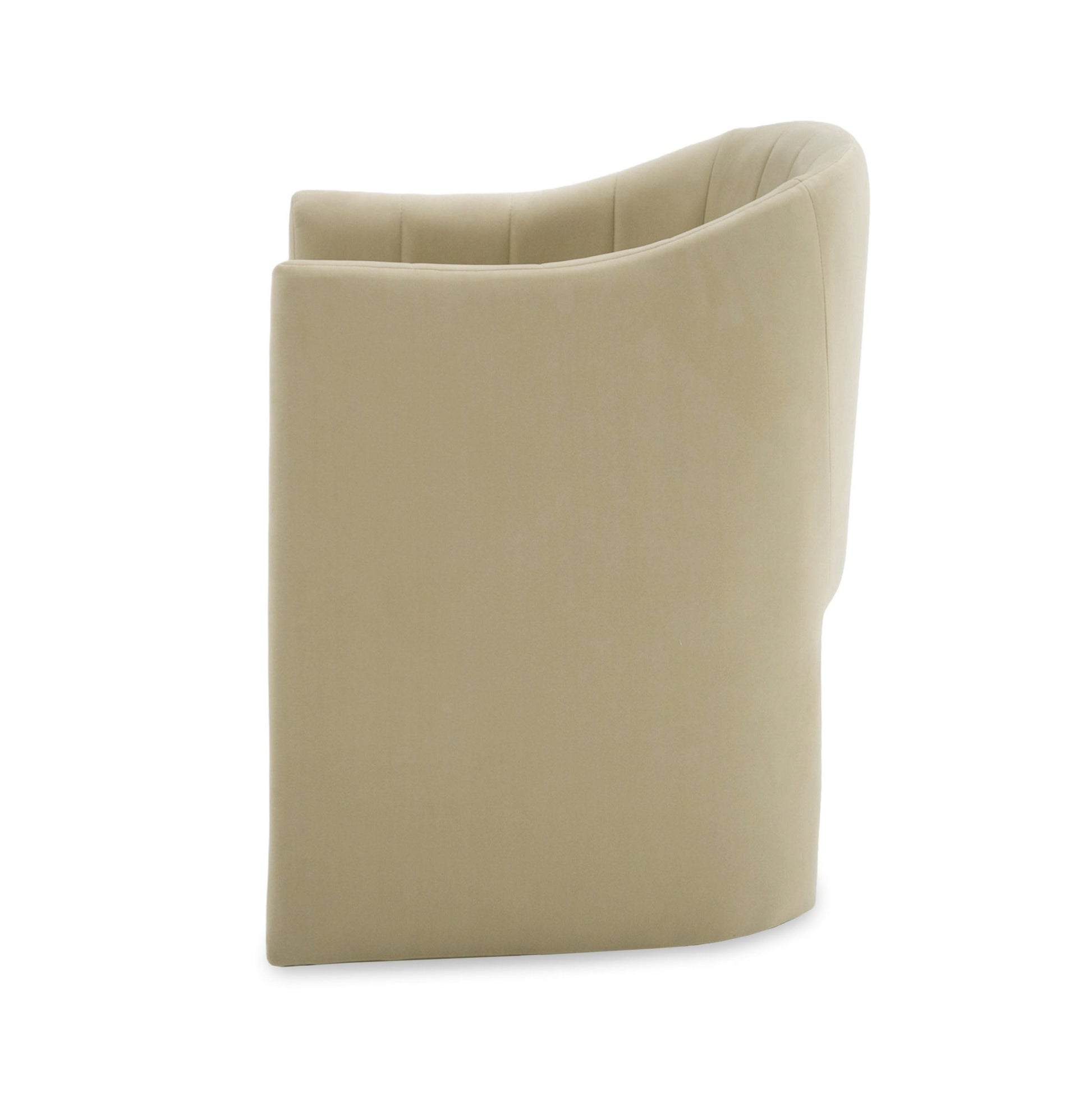 "Modrest Danube - Modern Beige Fabric Dining Chair - Stylish dining chair" | Vrxco.com