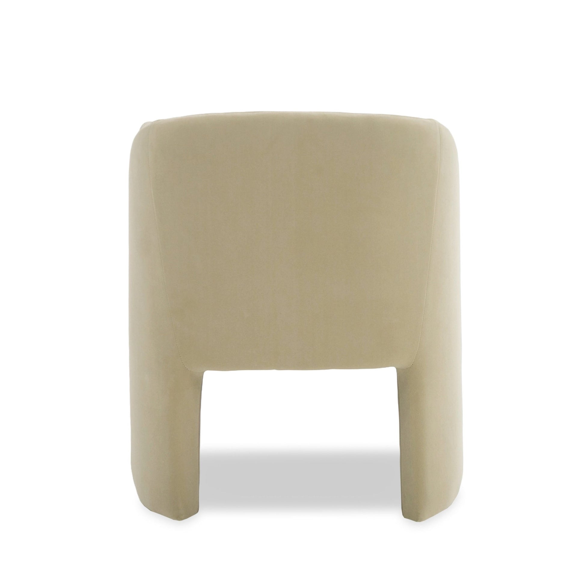 "Modrest Danube - Modern Beige Fabric Dining Chair - Stylish dining chair" | Vrxco.com