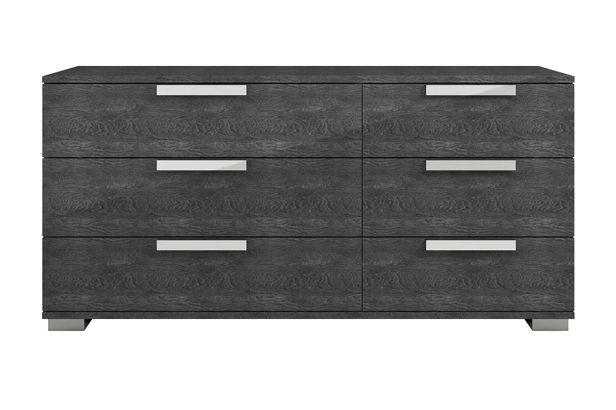 "Ash Grey Italian Sarah Rhombus Bedroom Set with elegant finish and unique pattern" | Vrxco.com