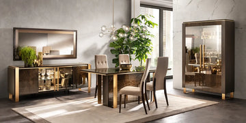 "Essenza Collection Dining Room Set with elegant design and stylish finishes" | Vrxco.com