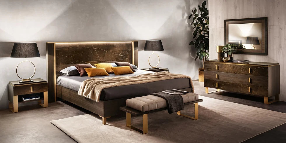 Italian Essenza Collection Bedroom Set with luxurious design | Vrxco.com 