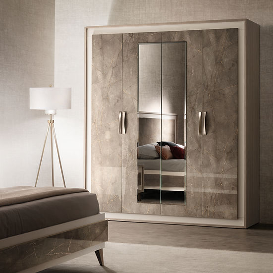 Ambra Collection Bedroom Set with elegant modern design | Vrxco.com