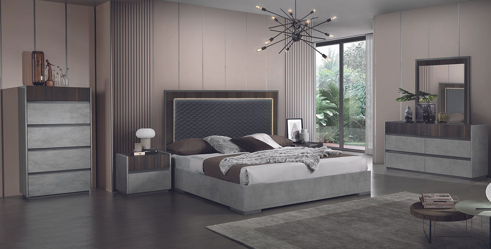 Cindy Collection Bedroom Set with chic modern design | Vrxco.com