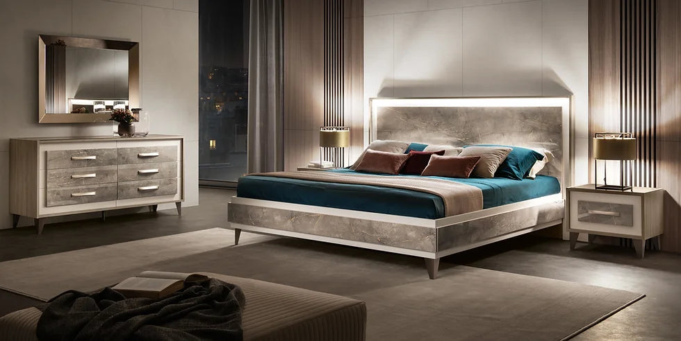 Ambra Collection Bedroom Set with elegant modern design | Vrxco.com
