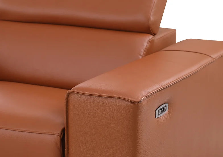 MI-631-7Pcs Picasso Reclining Sectional in Carmel with three power recliners and stylish design | Vrxco.com