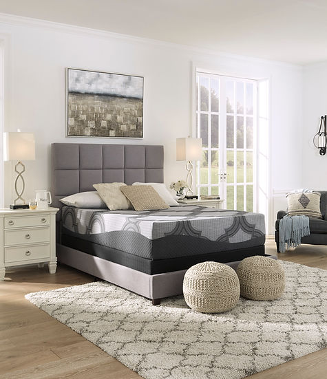 Ashley M628 12" Hybrid Gel Mattress for enhanced comfort and cooling | Vrxco.com