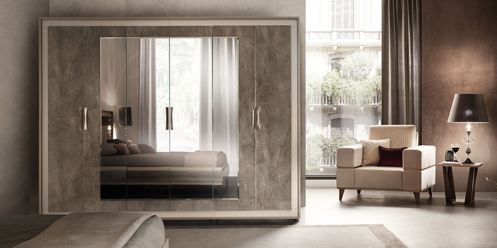 Ambra Collection Bedroom Set with elegant modern design | Vrxco.com