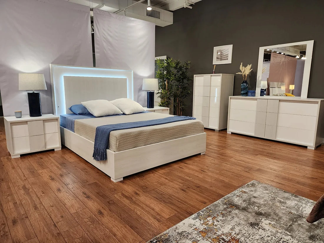 Tower Collection Bedroom Set with contemporary design | Vrxco.com