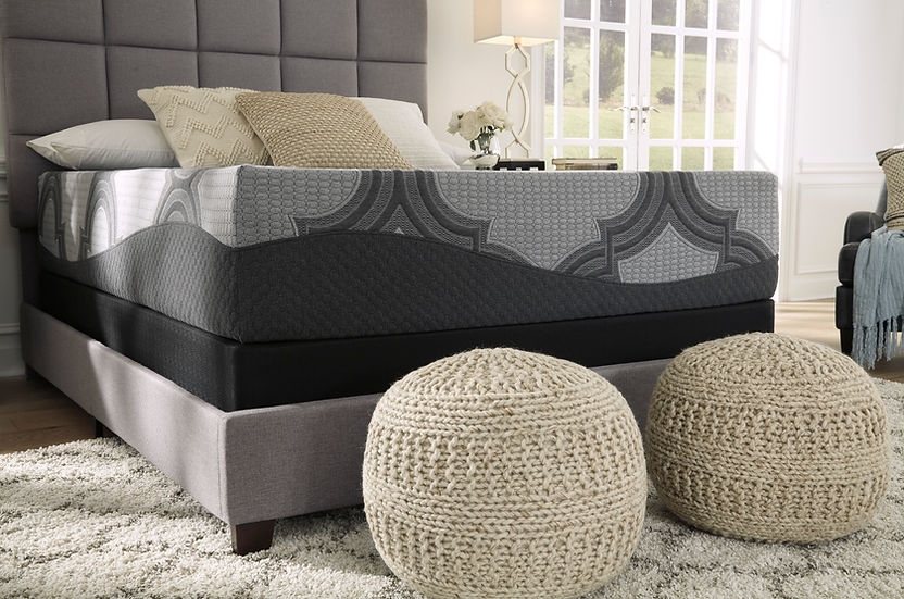Ashley M628 12" Hybrid Gel Mattress for enhanced comfort and cooling | Vrxco.com