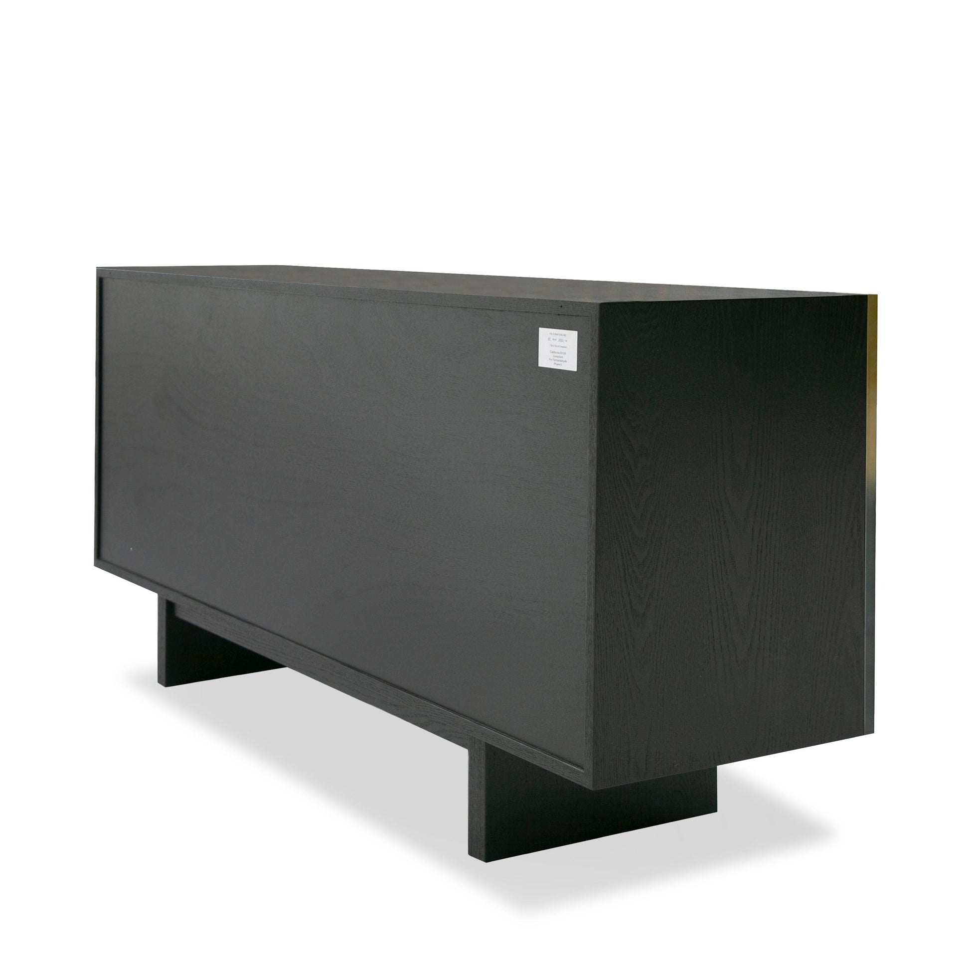 "Modrest Elmira Glam Black Ash Gradient Stainless Steel Buffet - Elegant buffet" | Vrxco.com