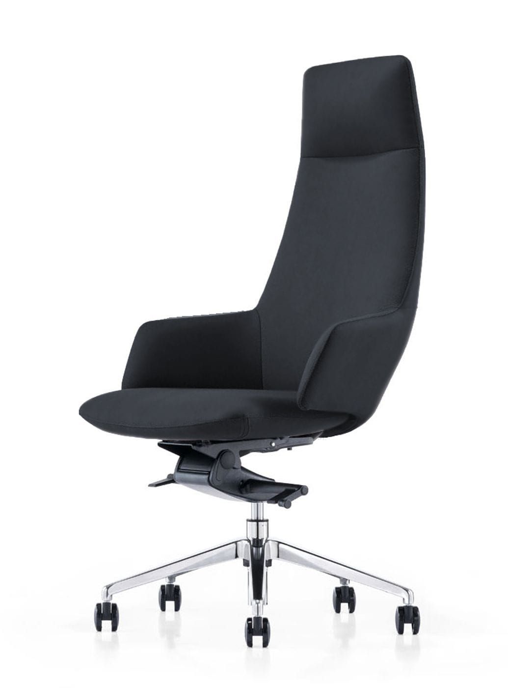 Modrest Gates Modern Black High Back Executive Office Chair showcasing ergonomic design and comfort | Vrxco.com