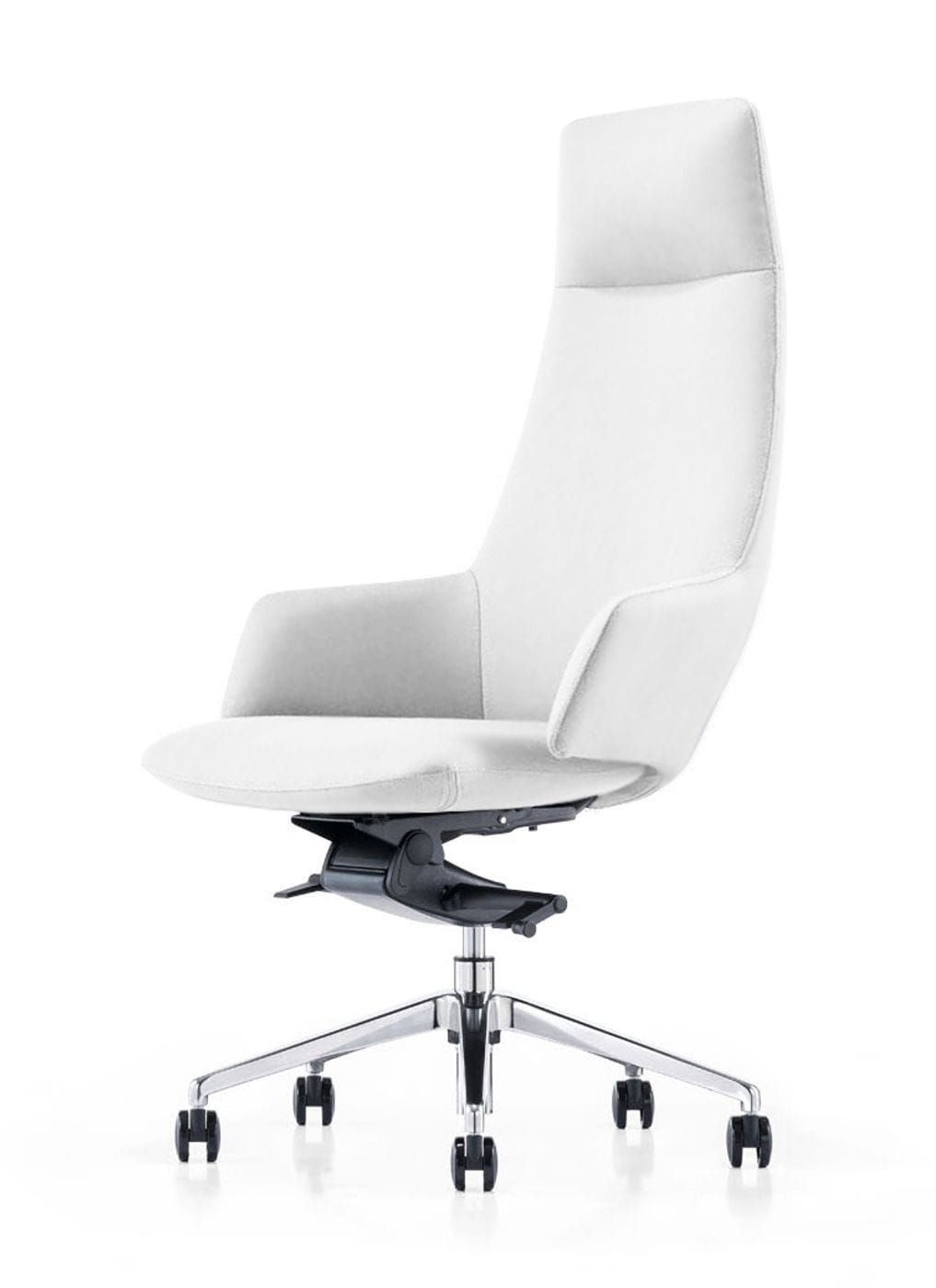 Modrest Gates White High Back Office Chair showcasing modern design and ergonomic support | Vrxco.com