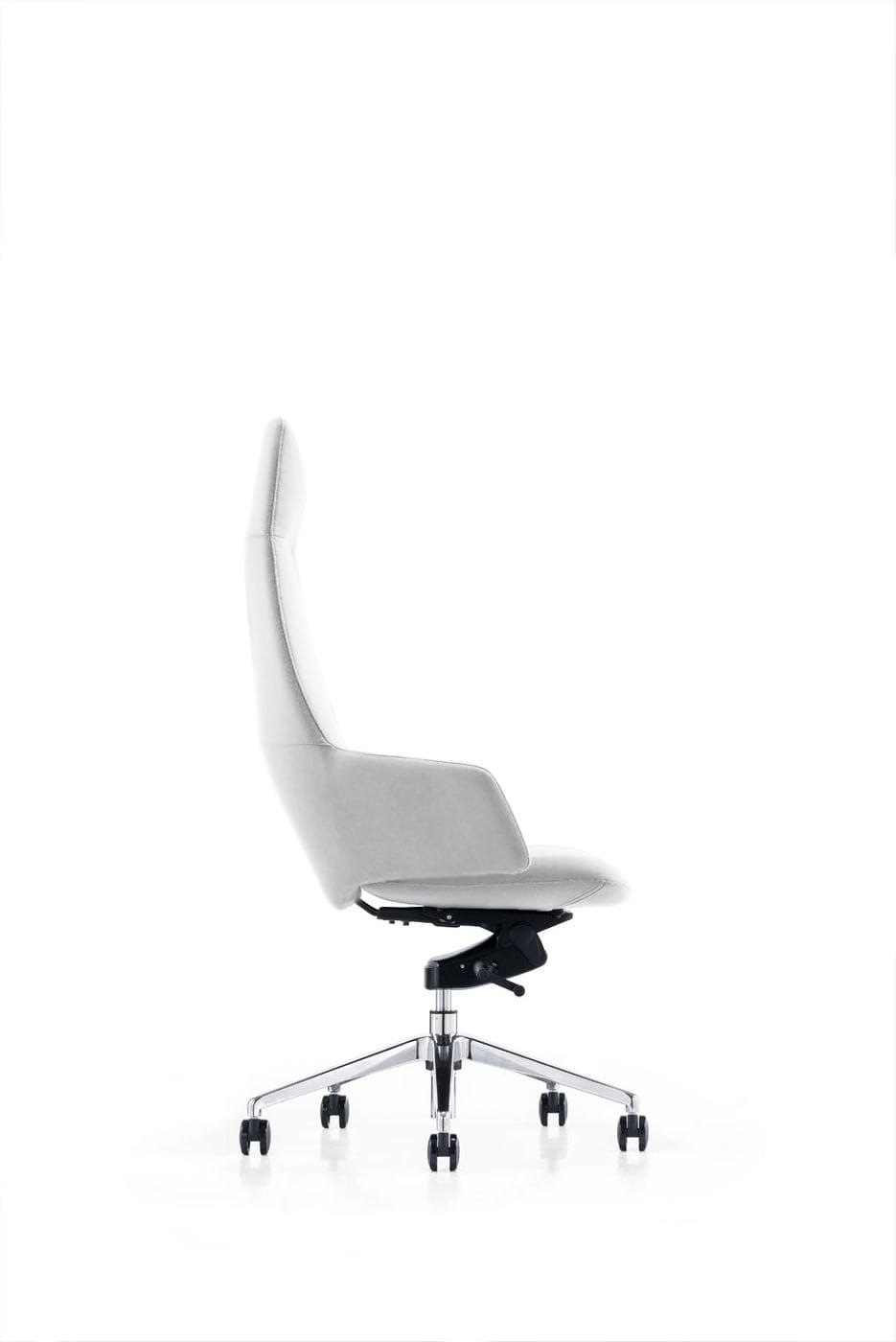 Modrest Gates White High Back Office Chair showcasing modern design and ergonomic support | Vrxco.com