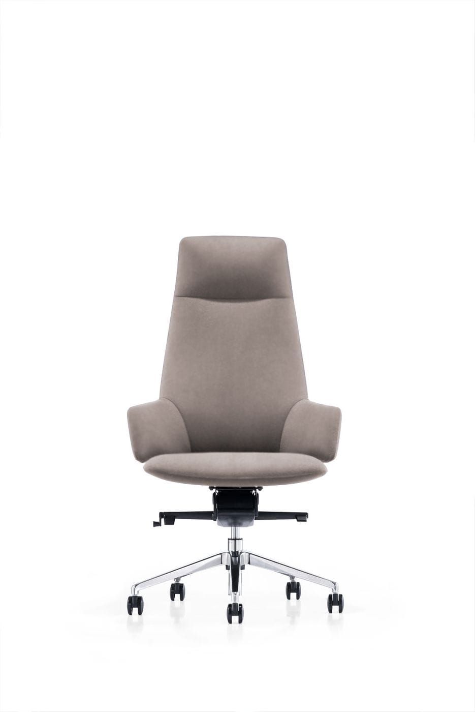 Modrest Gates Grey High Back Office Chair showcasing ergonomic support and modern design | Vrxco.com