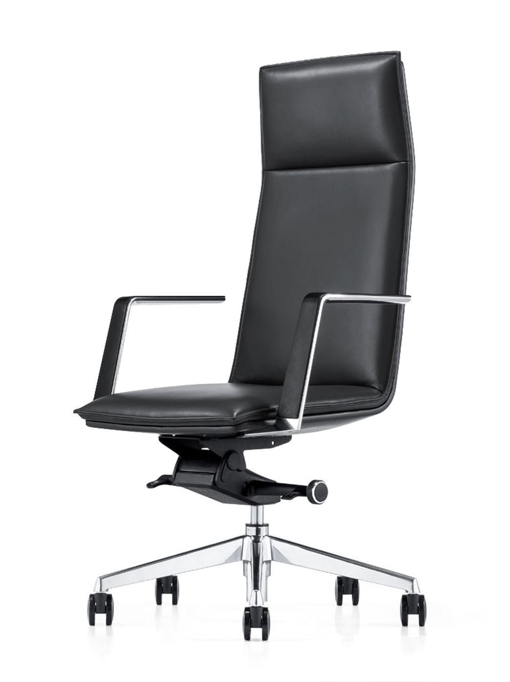 Modrest Gorsky Black High Back Executive Office Chair showcasing ergonomic design and support | Vrxco.com