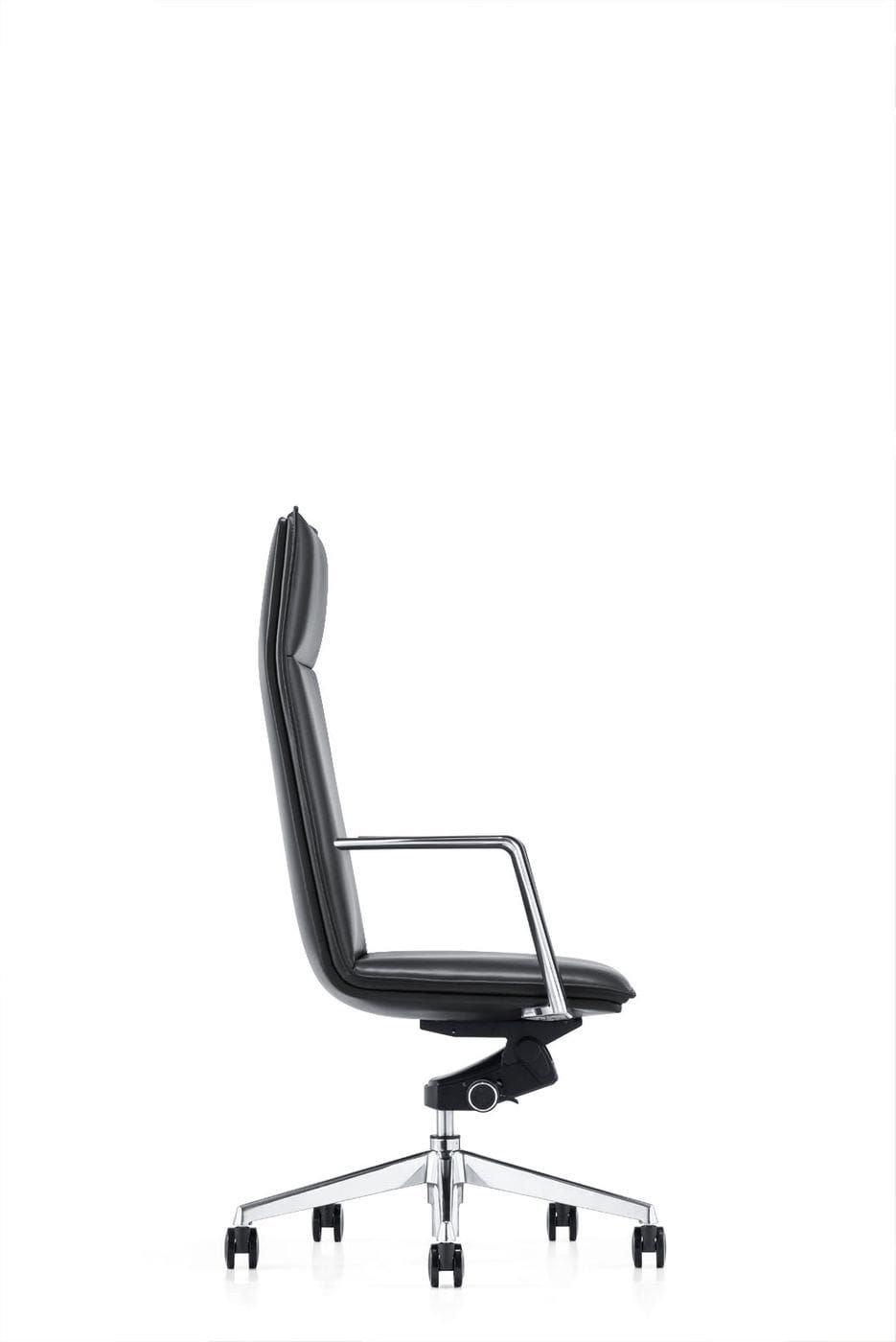 Modrest Gorsky Black High Back Executive Office Chair showcasing ergonomic design and support | Vrxco.com