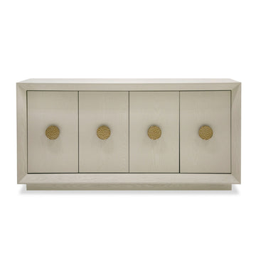 Modrest Marjorie - Modern Cream & Brushed Gold Buffet showcasing elegant design and stylish storage | Vrxco.com
