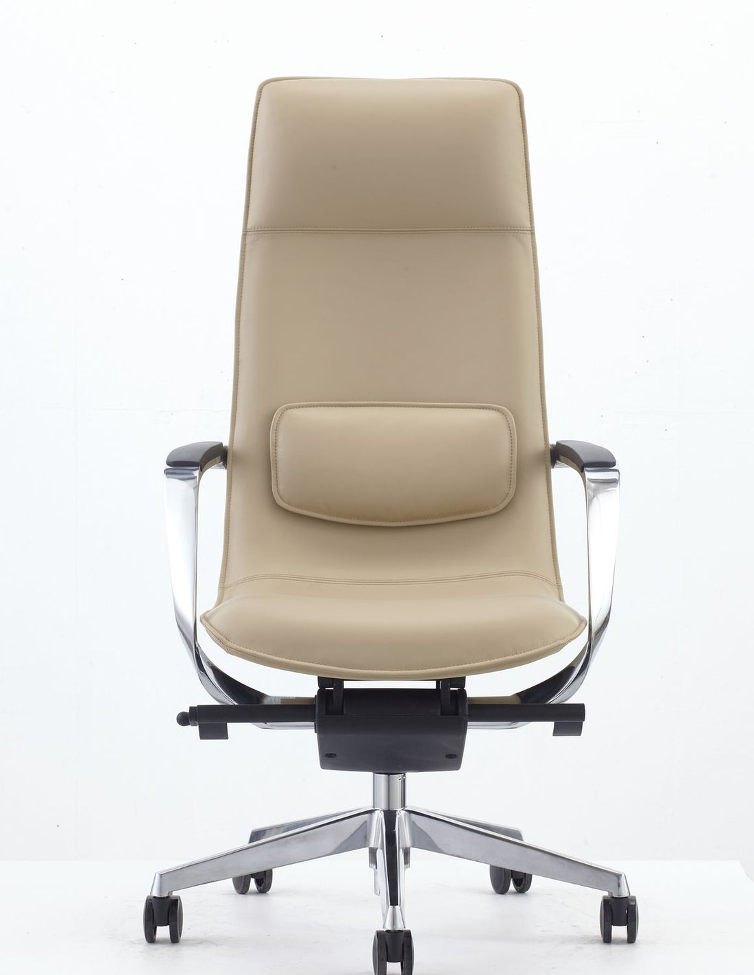 "Modrest Nadella Modern Beige High Back Executive Office Chair - Elegant executive office chair" | Vrxco.com