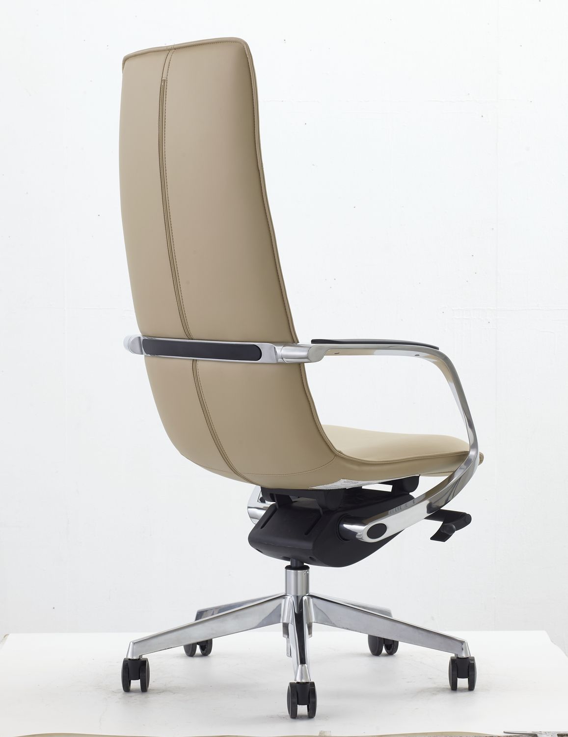 "Modrest Nadella Modern Beige High Back Executive Office Chair - Elegant executive office chair" | Vrxco.com