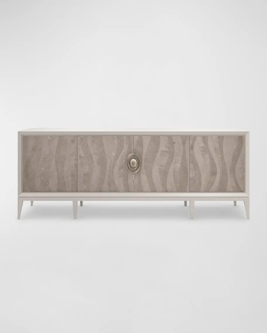 NOW STREAMING TV Stand/Entertainment Center with sleek modern design | Vrxco.com