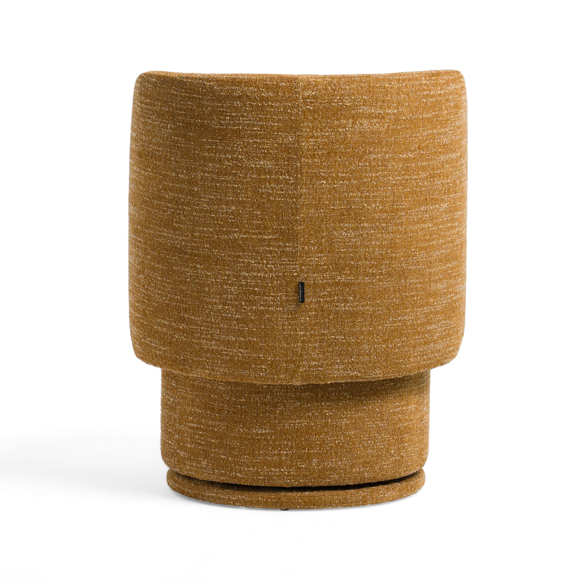 Divani Casa Norris Modern Mustard Fabric Swivel Dining Chair | Vrxco.com