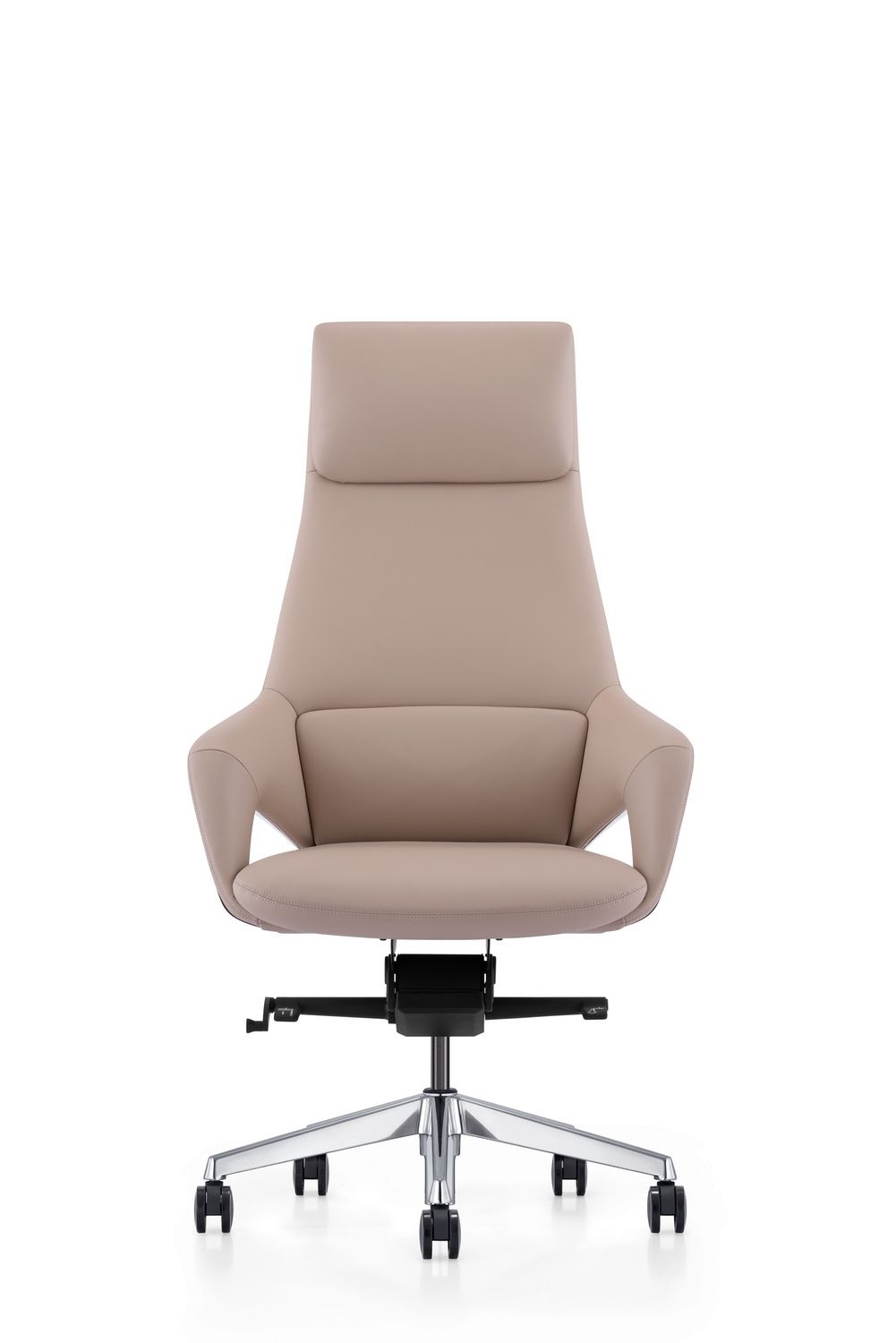 Modrest Prost Modern Beige High Back Executive Office Chair | Vrxco.com