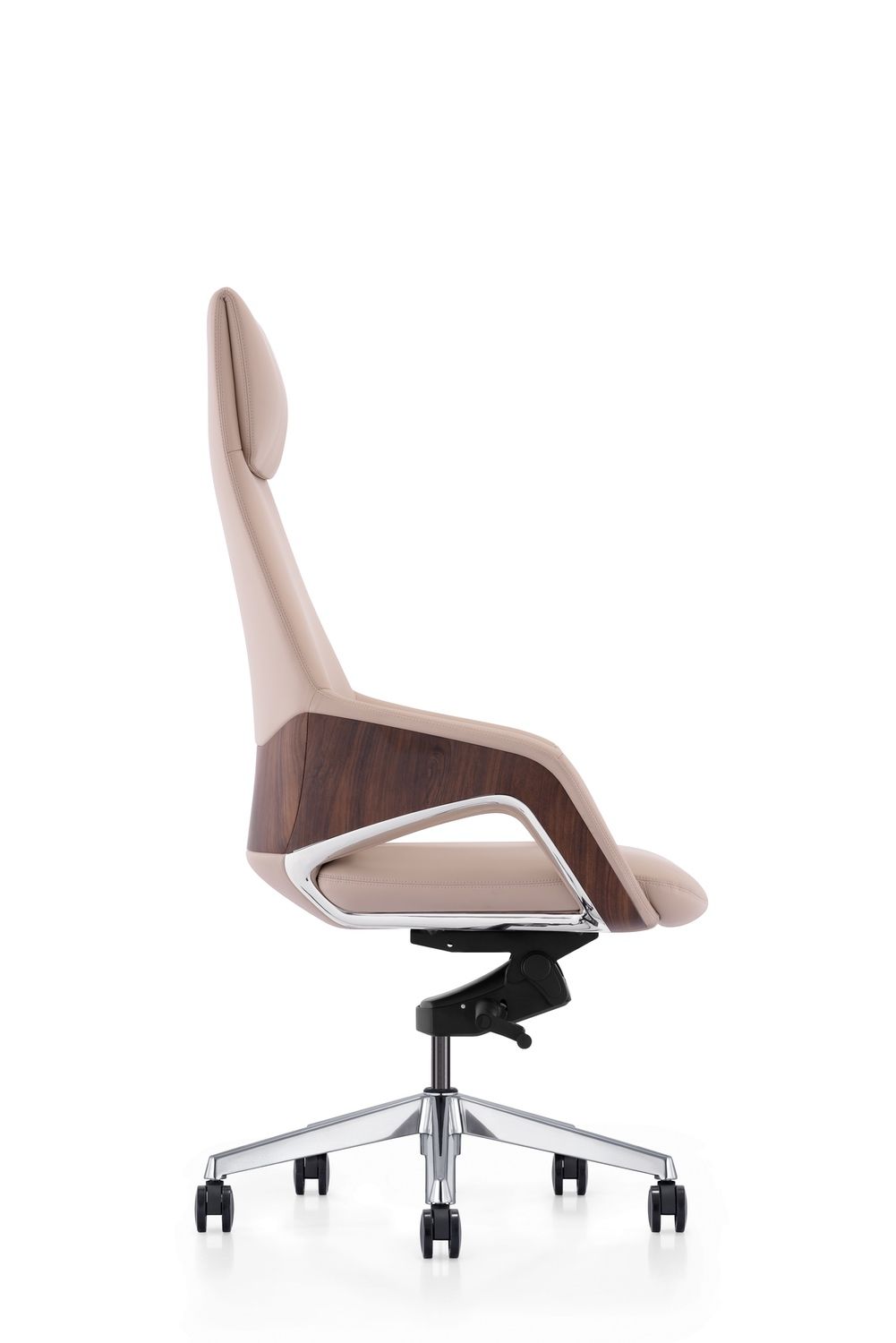 Modrest Prost Modern Beige High Back Executive Office Chair | Vrxco.com