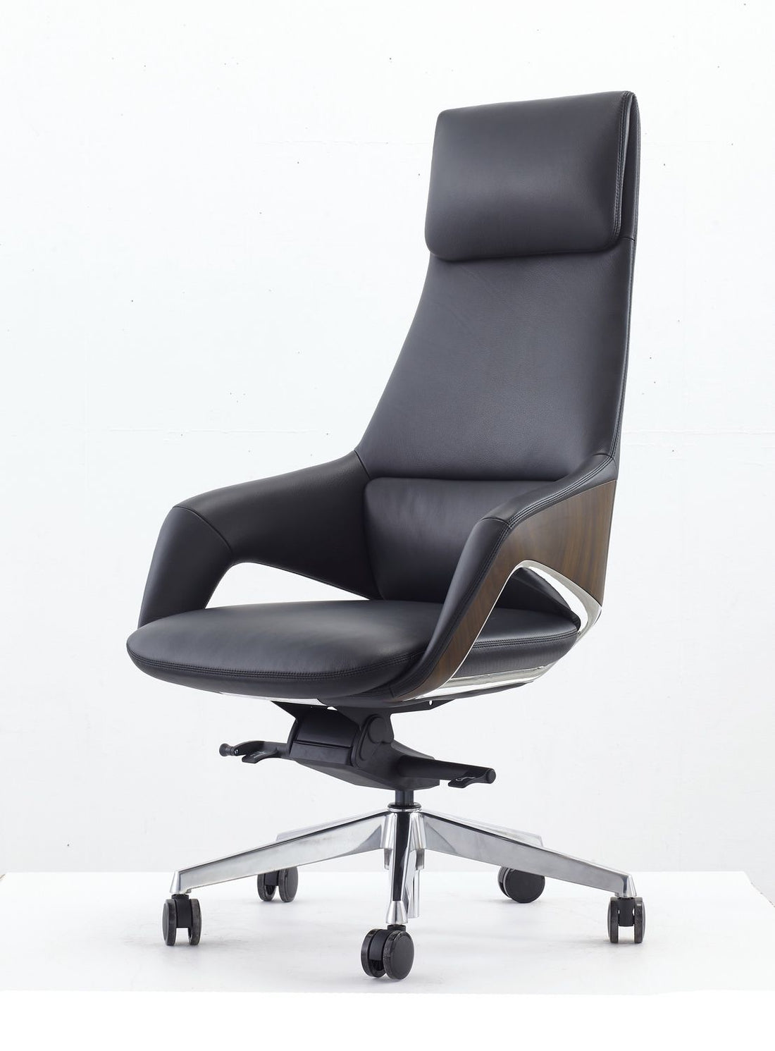 Modrest Prost Modern Black High Back Executive Office Chair | Vrxco.com 