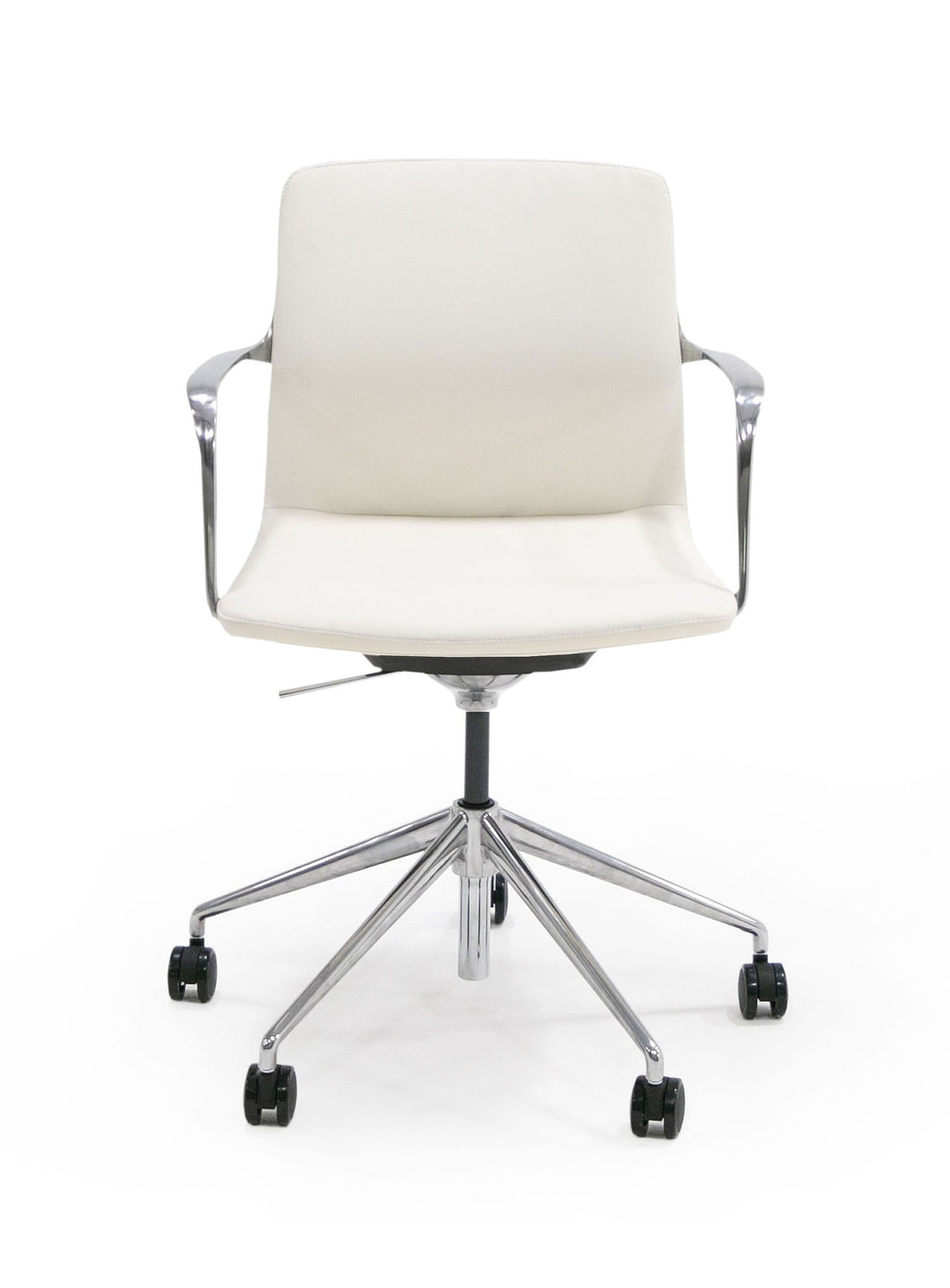 "Modrest Sundar White Mid Back Conference Office Chair - Modern office chair" | Vrxco.com